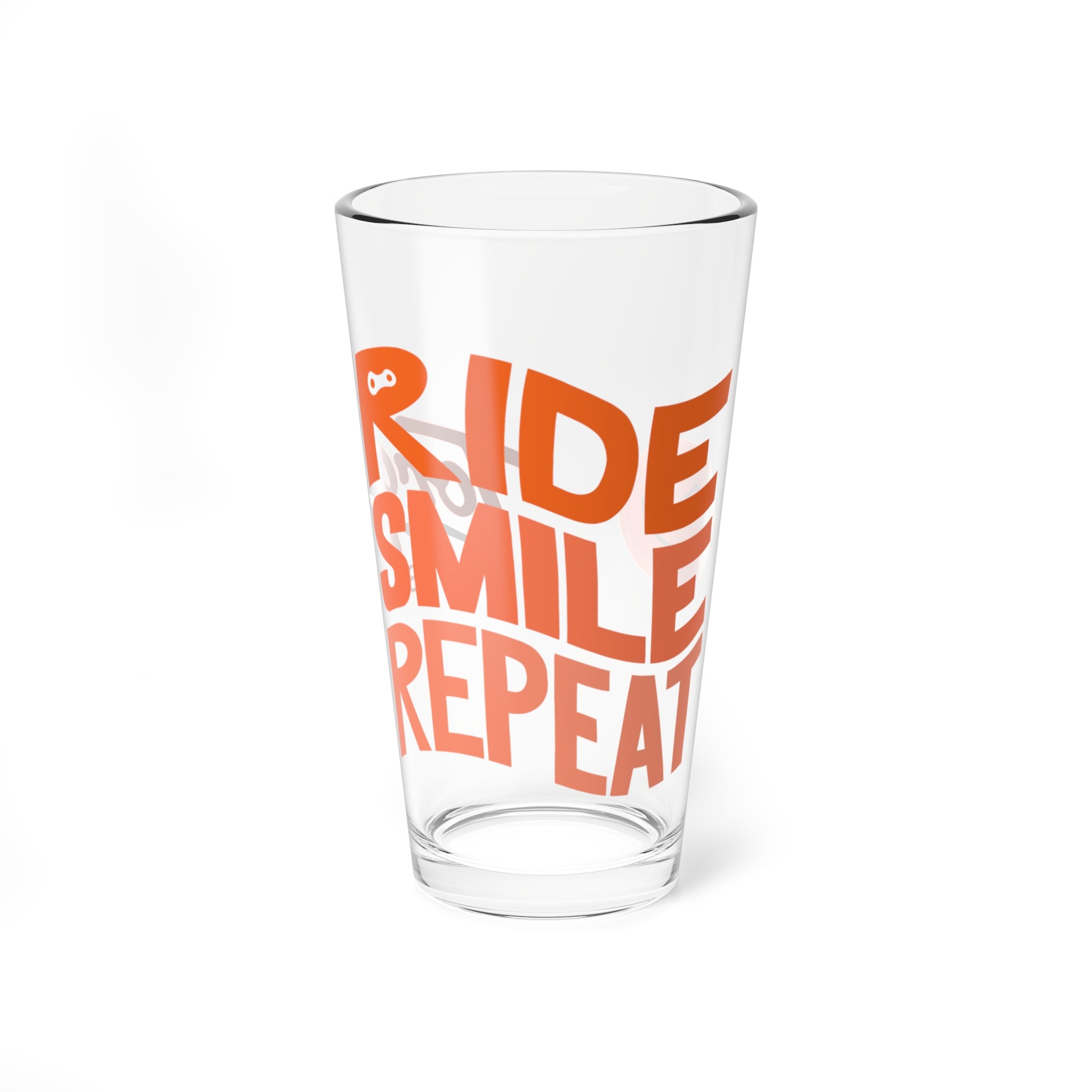 Ride, Smile, Repeat Pint Glass