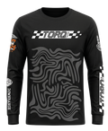 Front view of the Torq x Downrange MTB jersey showcasing its lightweight, breathable fabric and stylish design.
