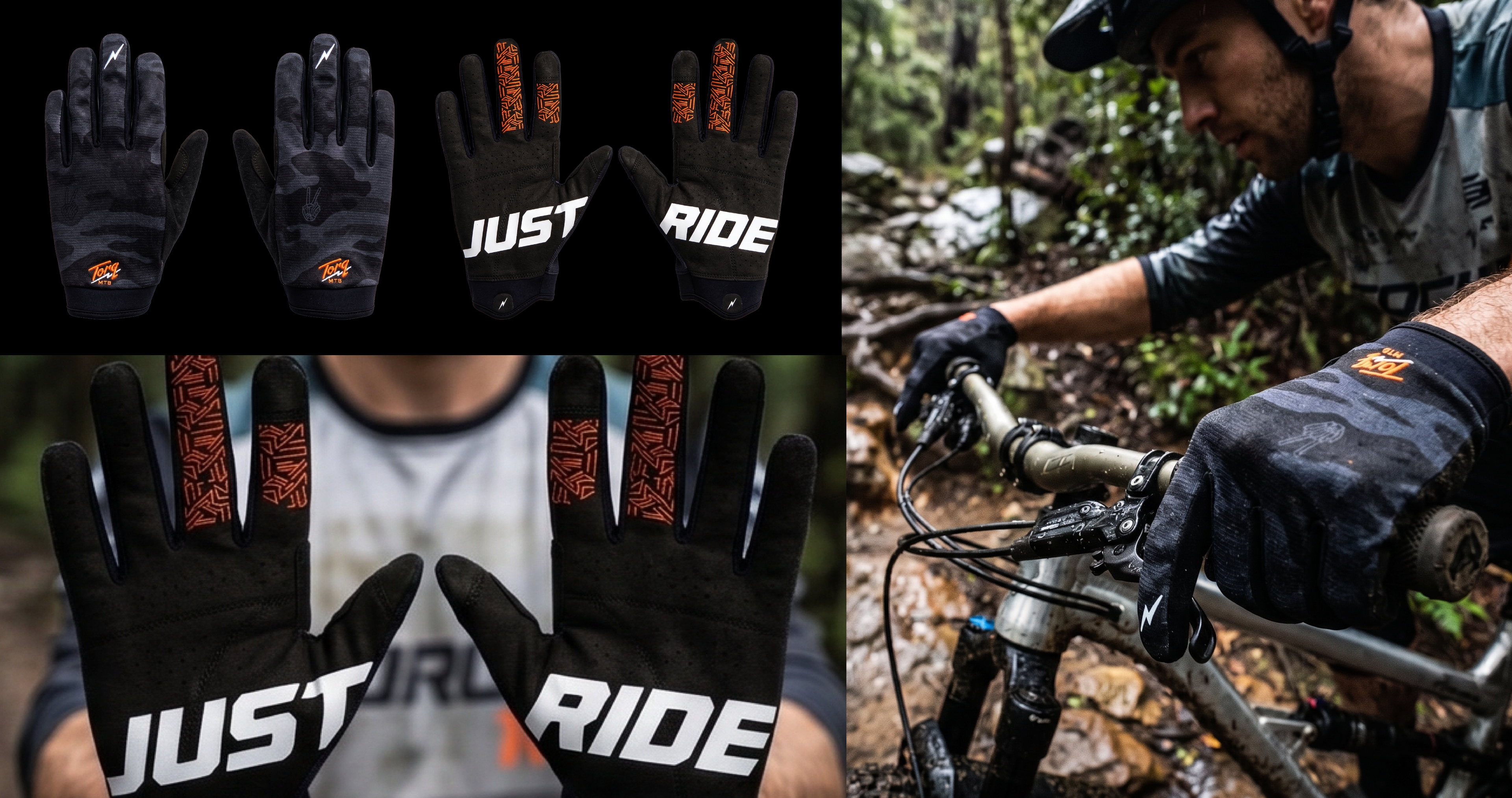 BLKND ⚡ "Just Ride" Gloves