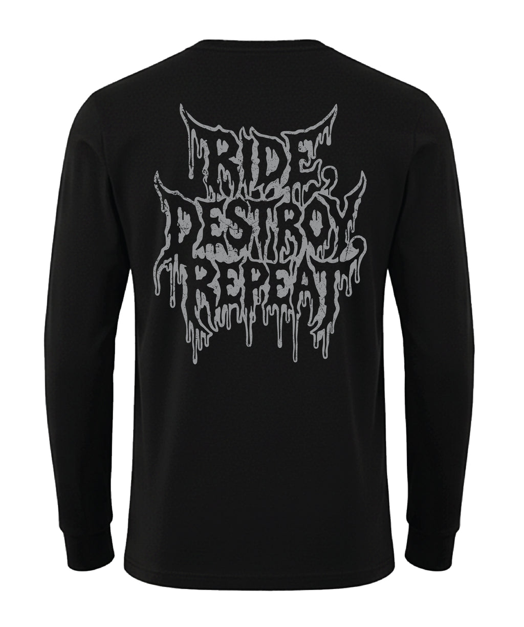 Ride, destroy, Repeat Cotton Long Sleeve (Not Polyester)
