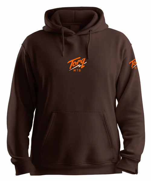 Torq MTB pullover hoodie featuring a bold graphic design, soft fabric, and a comfortable fit for cycling enthusiasts.