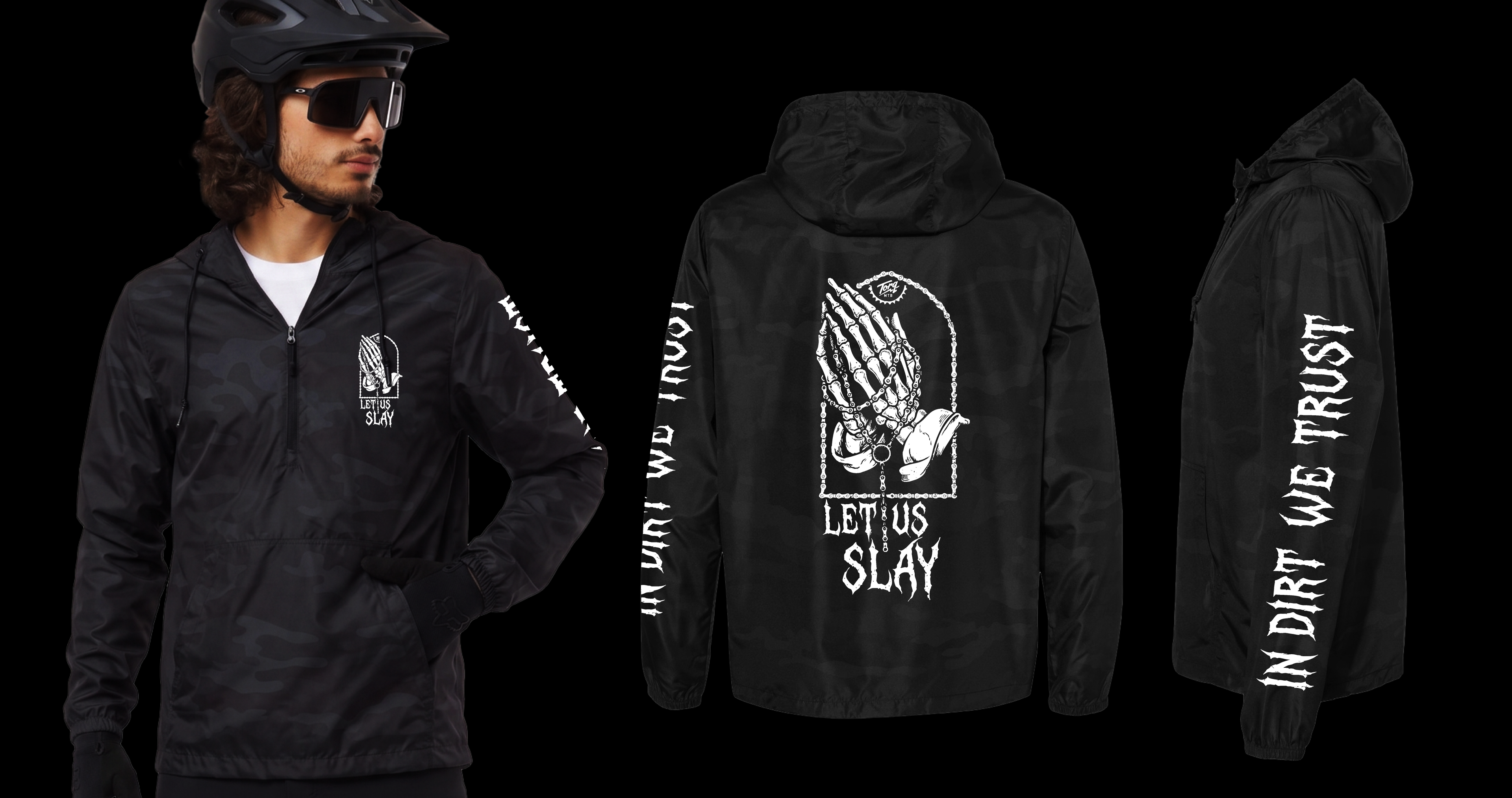 BLKND ⚡ Men's "Let Us Slay" Anorak Windbreaker
