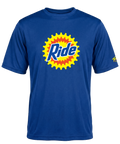 Front view of a Ride Short Sleeve T-Shirt by Torq MTB Apparel, featuring a casual fit and MTB-inspired graphic design.