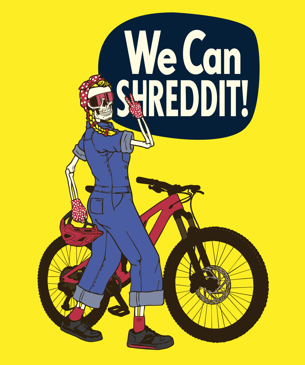 Shredda the Shredder short sleeve T-shirt by Torq MTB Apparel featuring a bold graphic design on front.