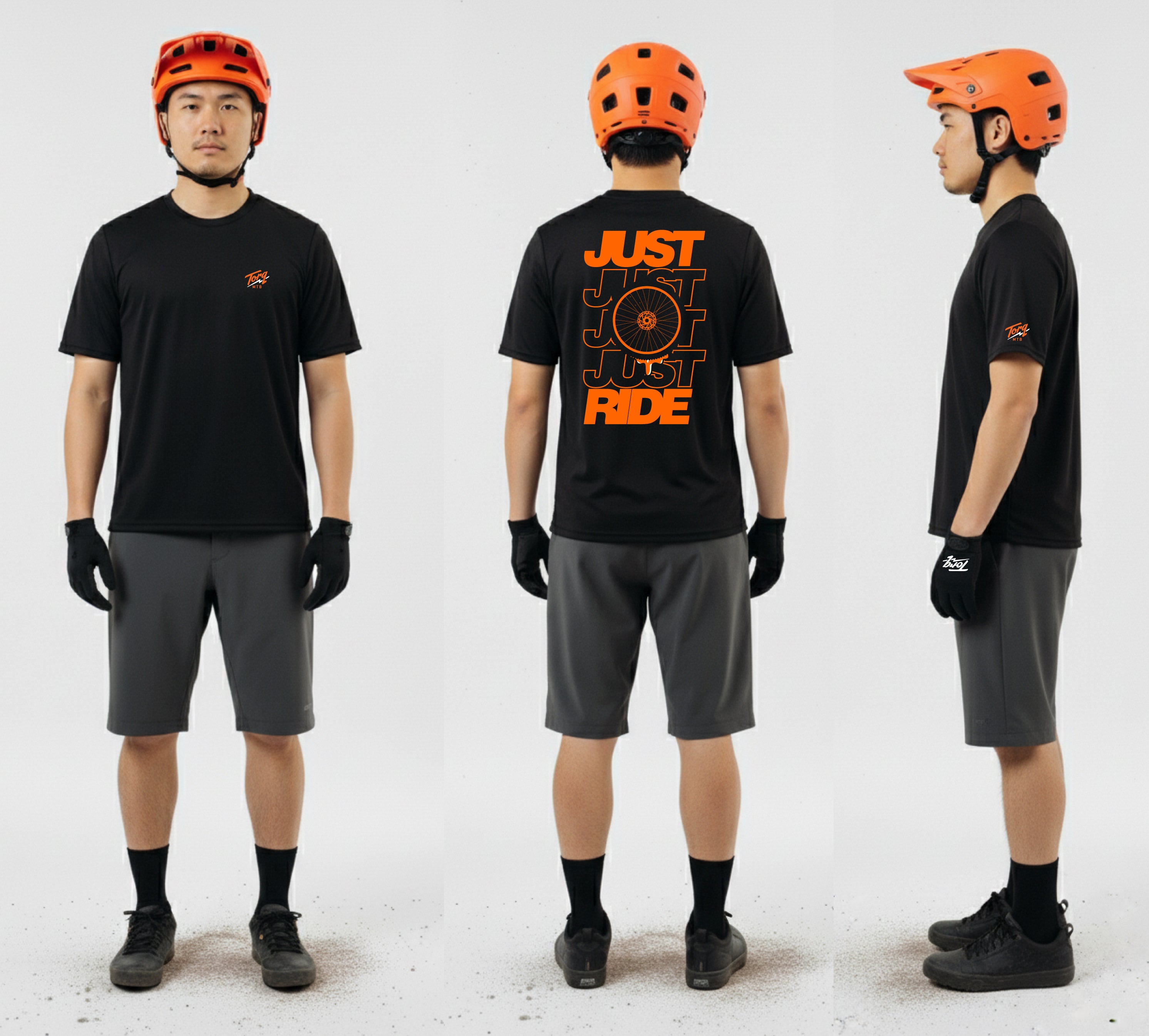 Just Just Just Ride Trail Tech Tee