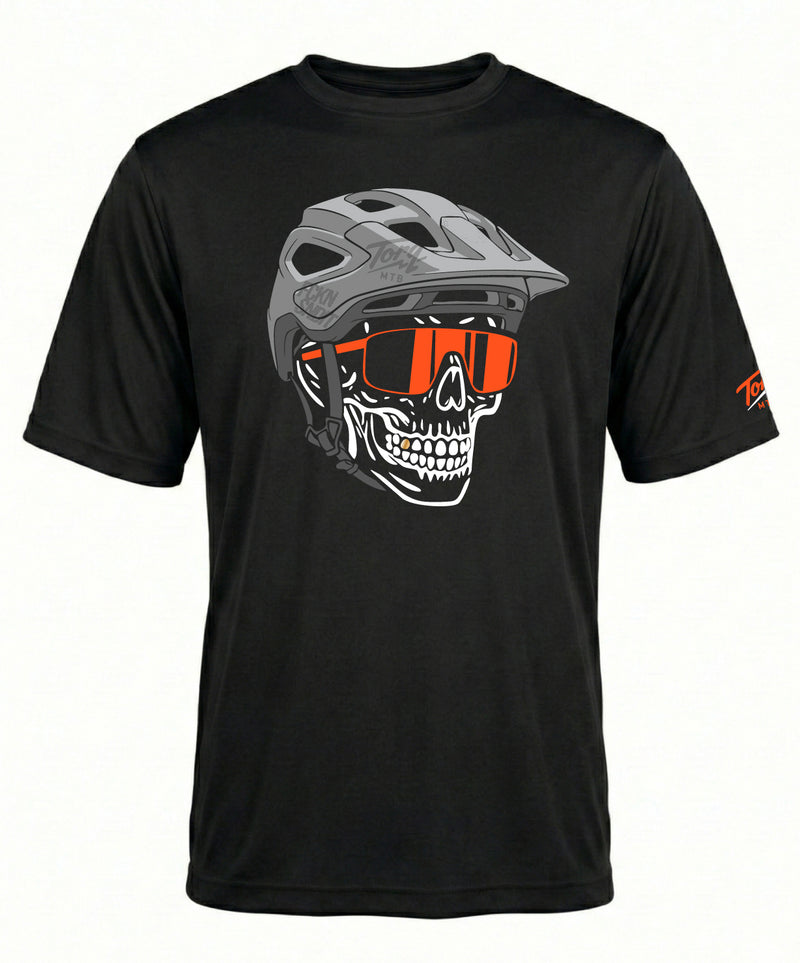 Torq MTB Apparel Pedalhead Graphic Tech Jersey featuring bold printed design on lightweight, breathable cycling jersey for mountain biking.
