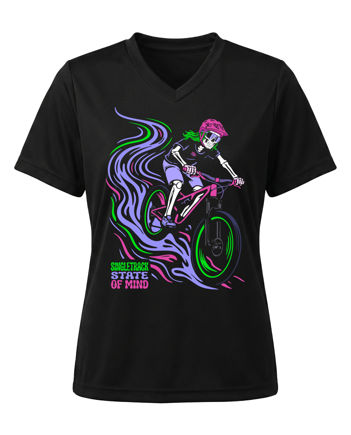 mountainbike shirt Singletrack State of Mind V Neck Tech Jersey