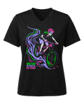 Women's Singletrack State of Mind graphic tech jersey by Torq MTB Apparel featuring vibrant mountain biking design and breathable fabric.
