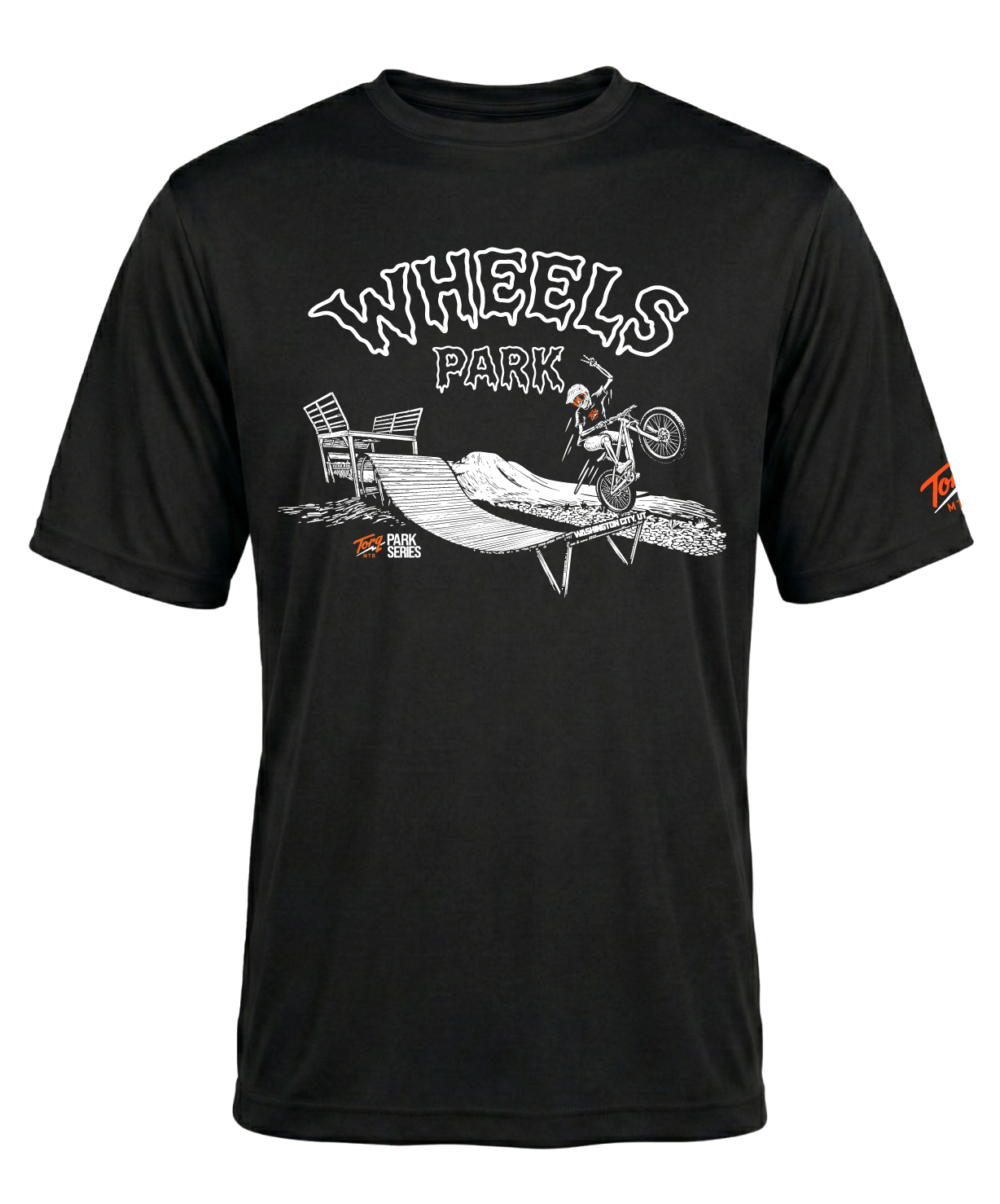 Torq MTB Wheels Park set featuring sturdy mountain bike wheels with black spokes and rims, suitable for off-road cycling.